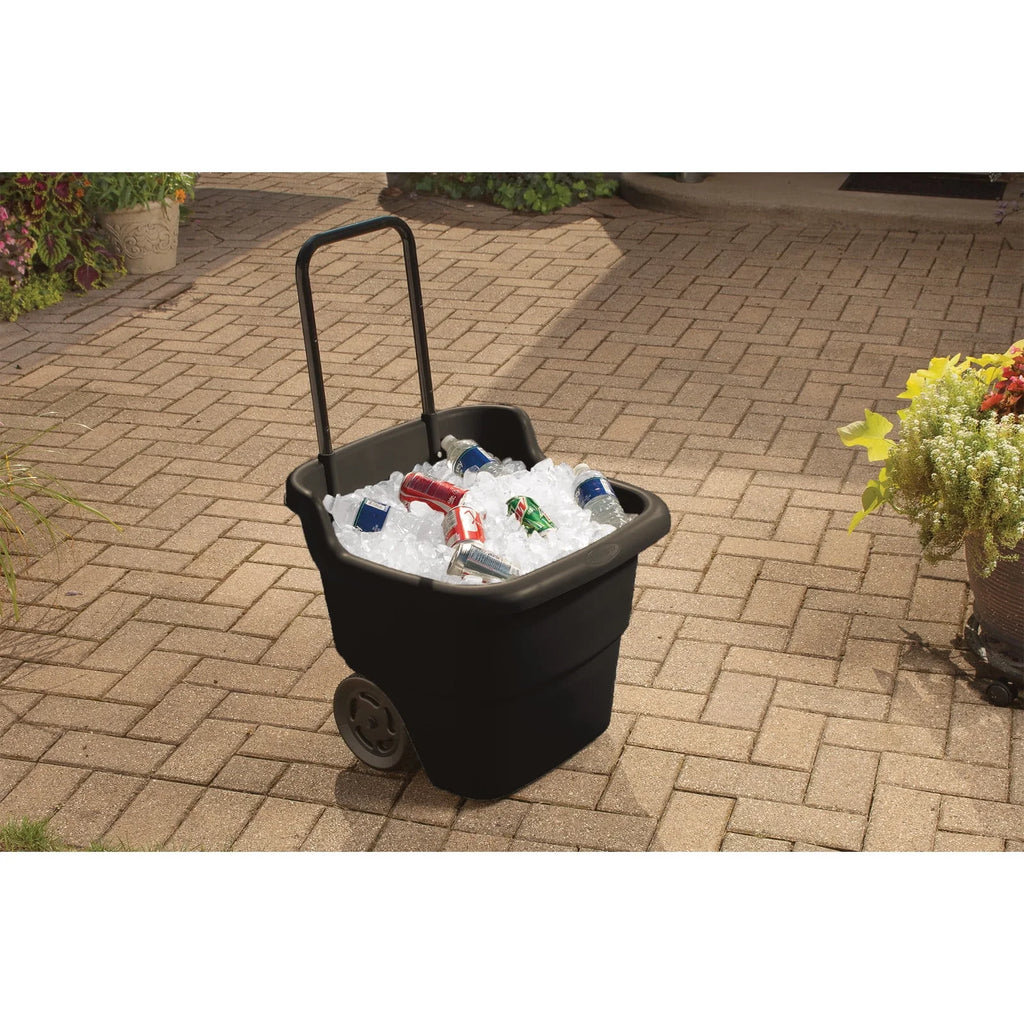 Suncast 15 Gallon Resin Rolling Lawn and Utility Cart A441882