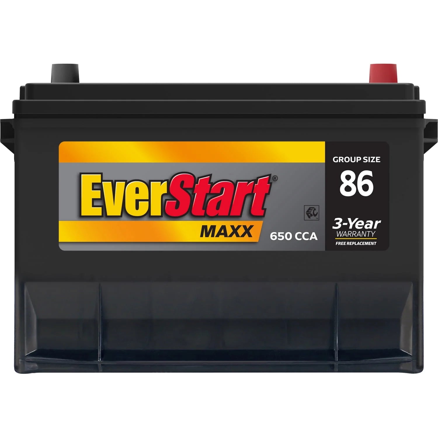 EverStart Maxx Lead Acid Automotive Battery Group Size 86 12 Volt 630 CCA O7060