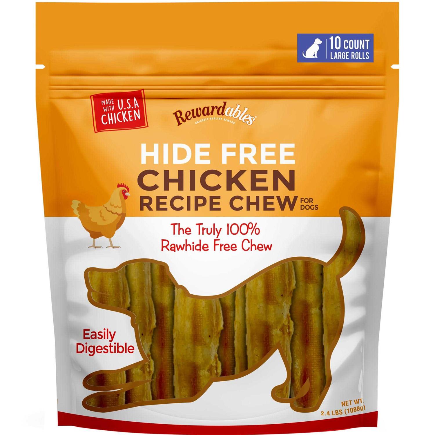 Rewardables Hide Free Chicken Recipe Chews