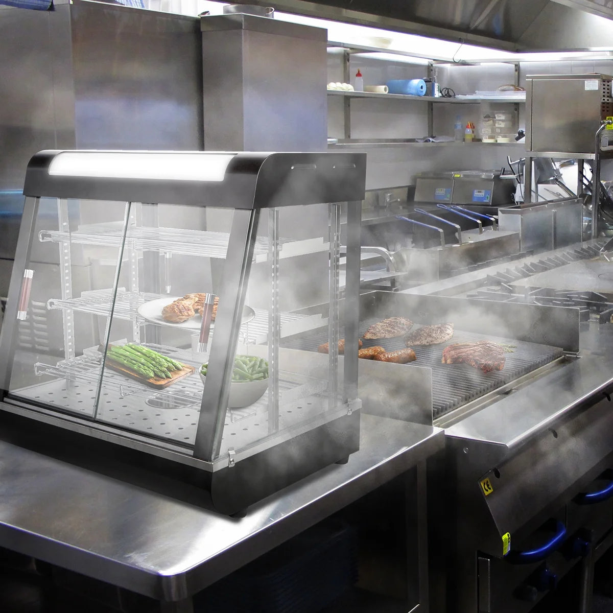 Commercial Food Warmer Display Cabinet 27" Countertop Pizza C371204
