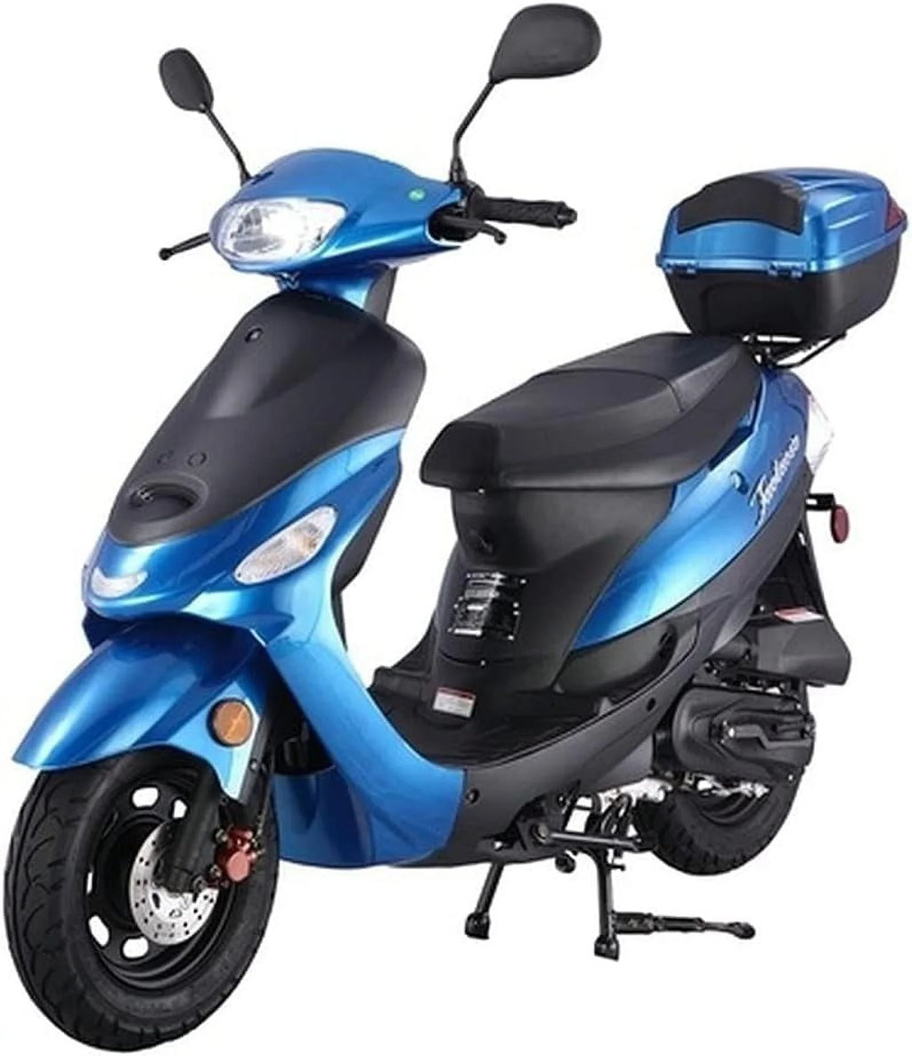HHH 49cc Gas Automatic Scooter Moped MP50-02 with Trunk Sporty Pink C526989