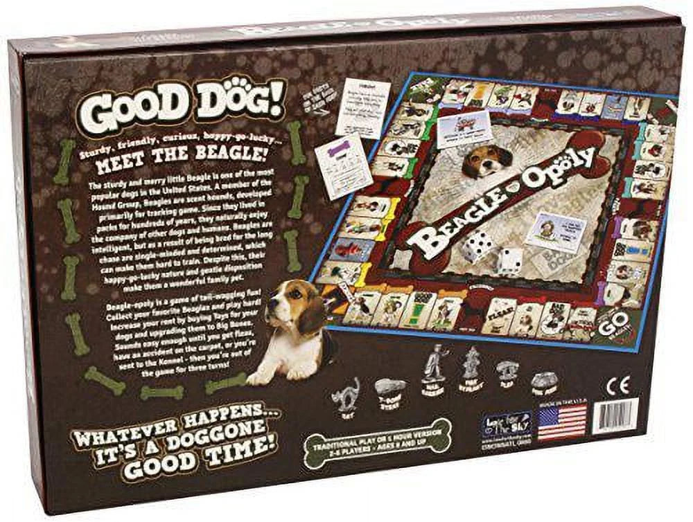 Beagle-Opoly Board Game by Late For the Sky E49592