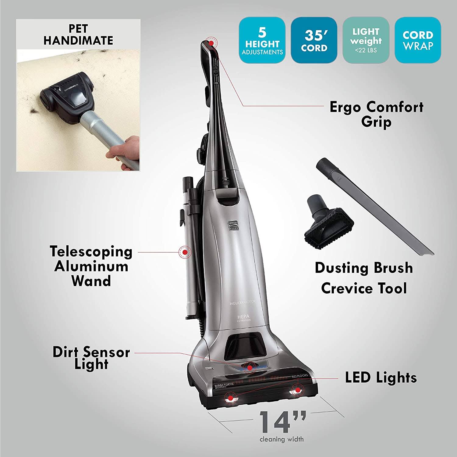 Kenmore Elite 31150 Bagged Upright Vacuum with Pet Handi-Mate W12171