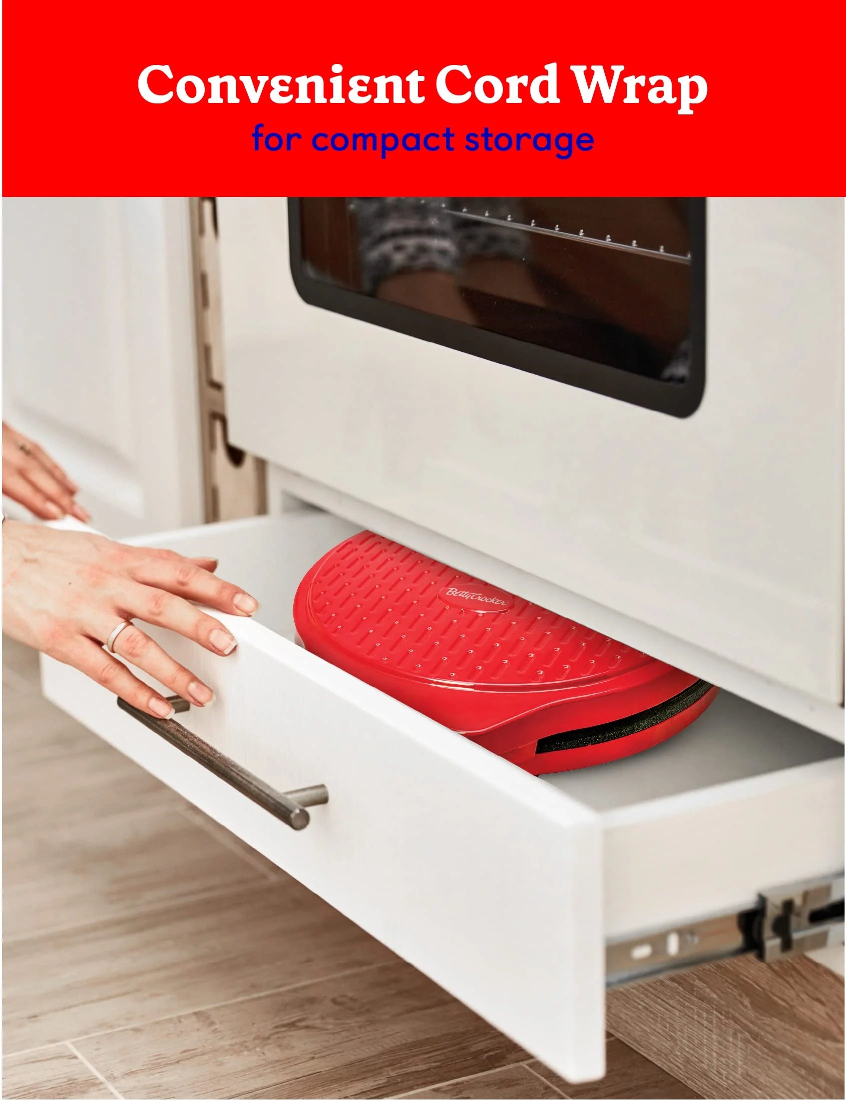 Betty Crocker Countertop Pizza Maker, 1440-Watt, BC-2958CR Z270963