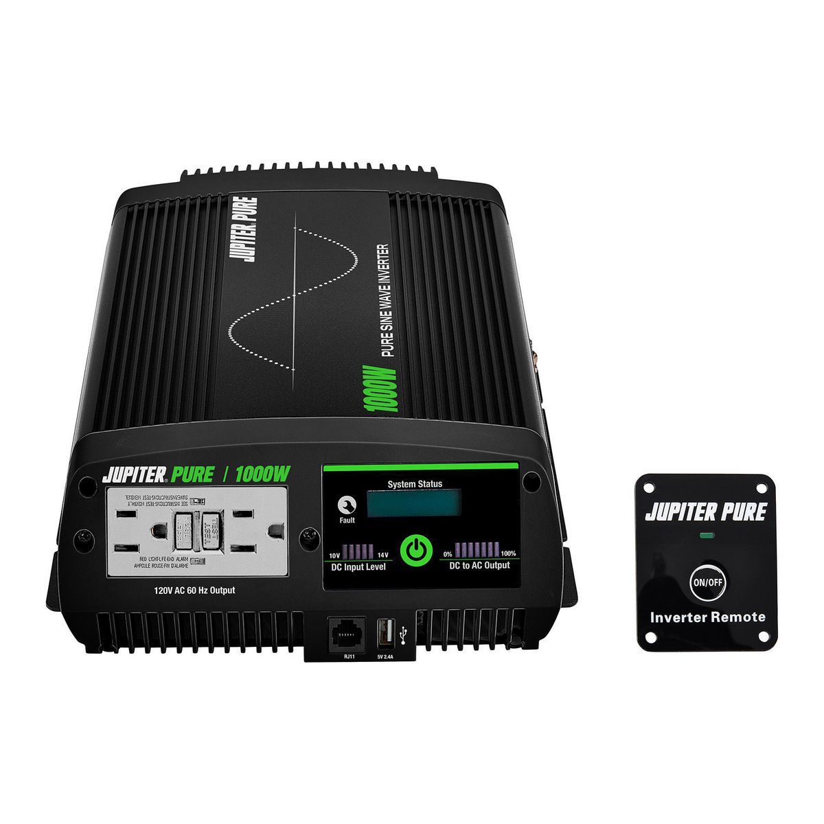 JUPITER PURE 1000 Watt Pure Sine Wave Power Inverter Z5074
