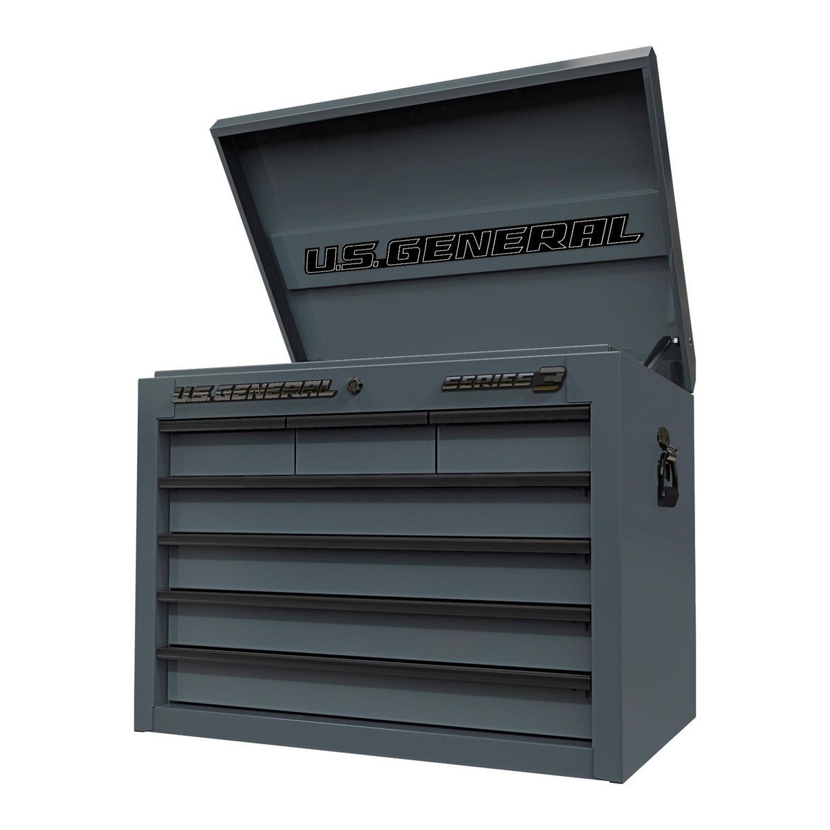 U.S. GENERAL 27 in. x 22 in. Top Chest, Series 3, Slate Gray