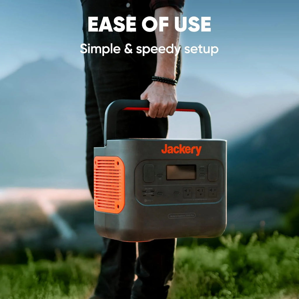 Jackery Explorer 2000 PRO Portable Power Station, 2160Wh, 3x2200W AC Outlets M12919