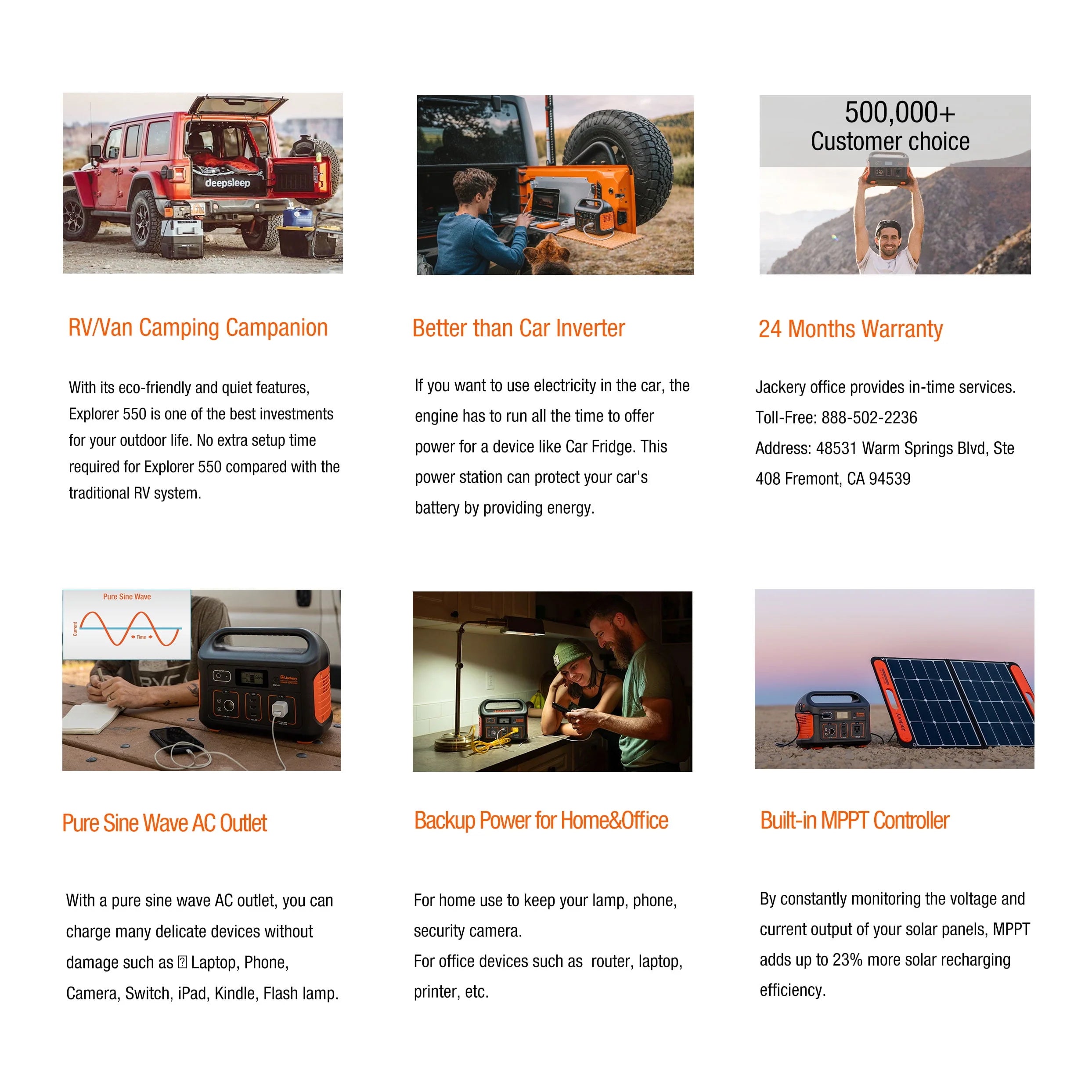 Jackery Explorer 550 Portable Power Station 500W Y615369
