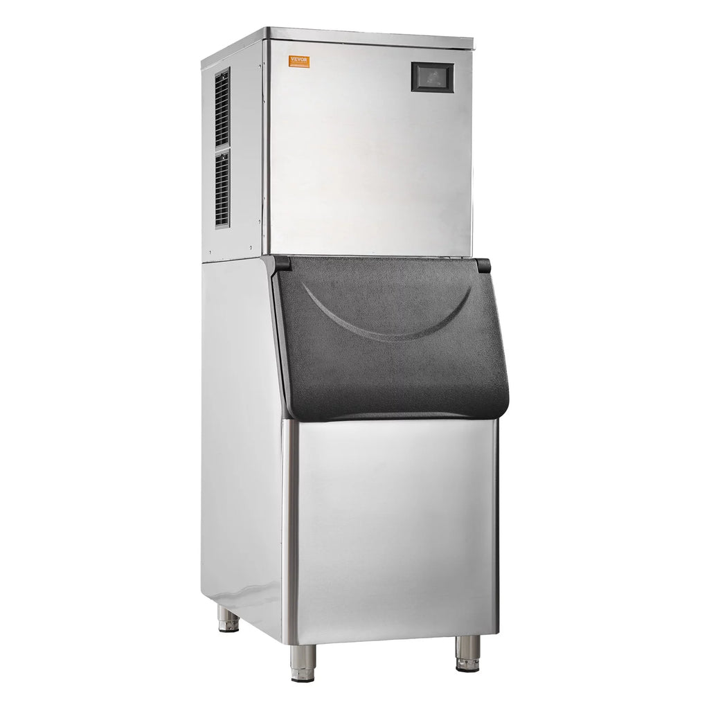 BENTISM Commercial Ice Maker 400lbs/24H with 330LBS Storage Bin G640