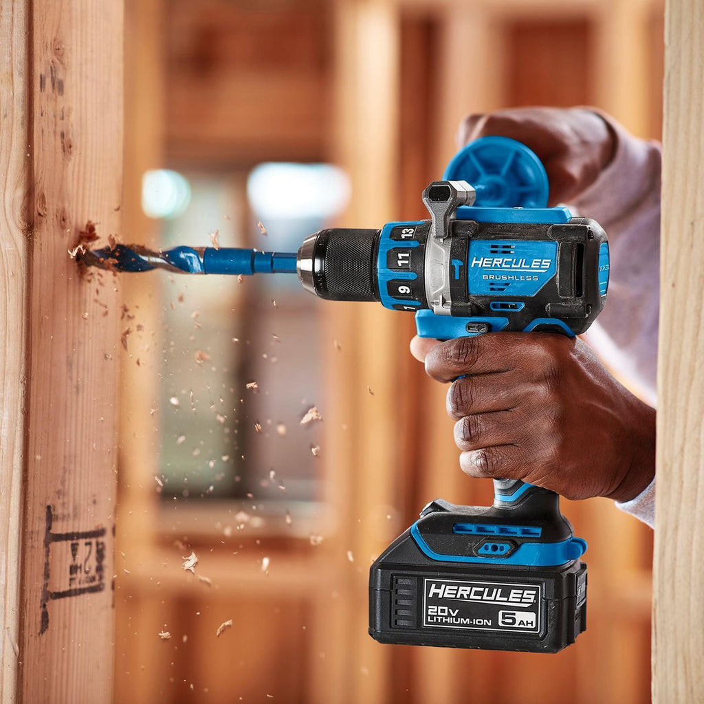 HERCULES 20V Brushless 1/2 in. Compact Hammer Drill/Driver - Tool Only J197532