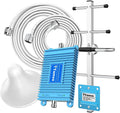 Cell Phone Booster for Home Up to 3,000 sq ft Cell Booster Antenna kit Boosts 5G 4G LTE Signal Amplifier for Support-Verizon, AT&T & More Band12/13/17 Cell Phone Signal Booster, FCC Approved