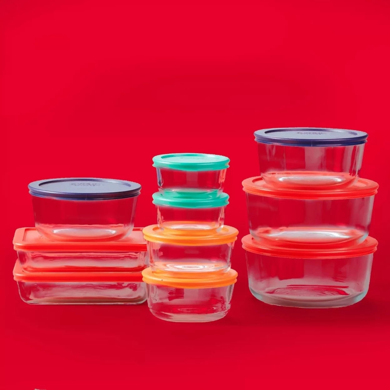 Pyrex Simply Store Glass Food Storage Containers 30-Piece Set Q7813