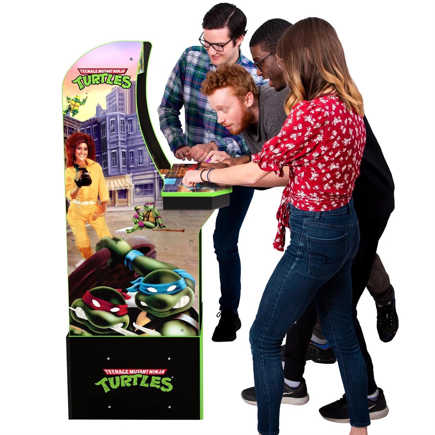 Teenage Mutant Ninja Turtles Arcade Machine with Riser by Arcade1Up B12714