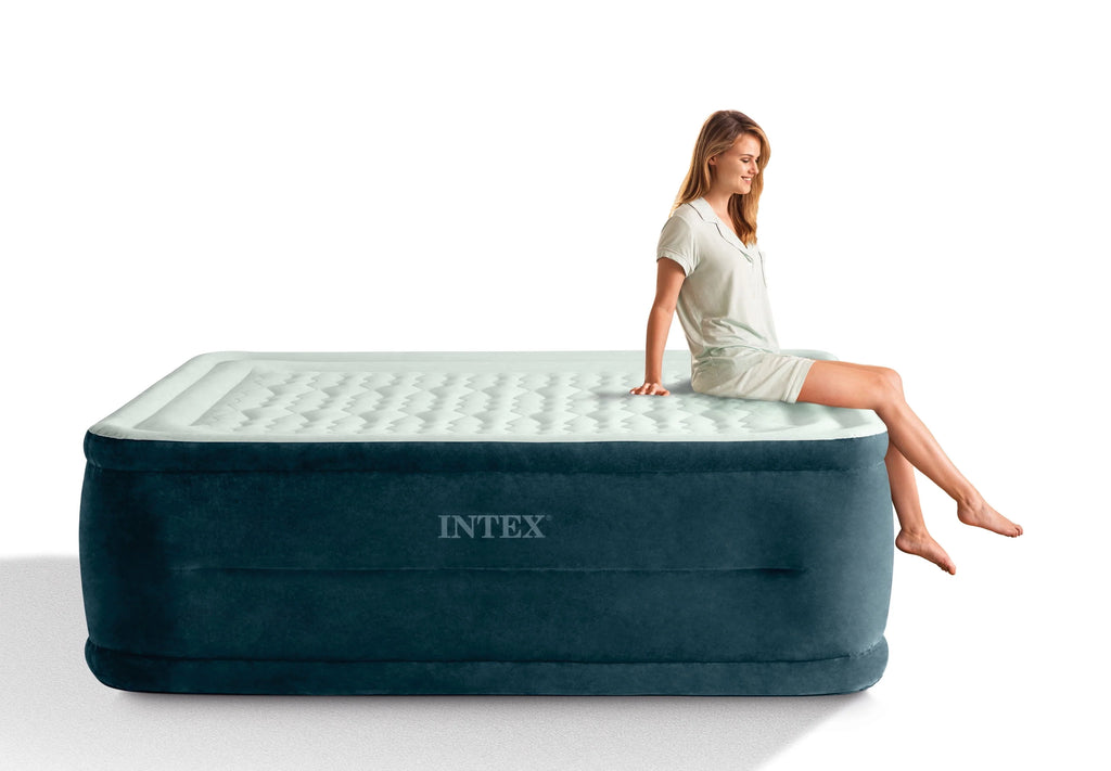 Intex Dream Lux Pillow Top Dura-Beam Airbed Mattress with Internal Pump, Full B359