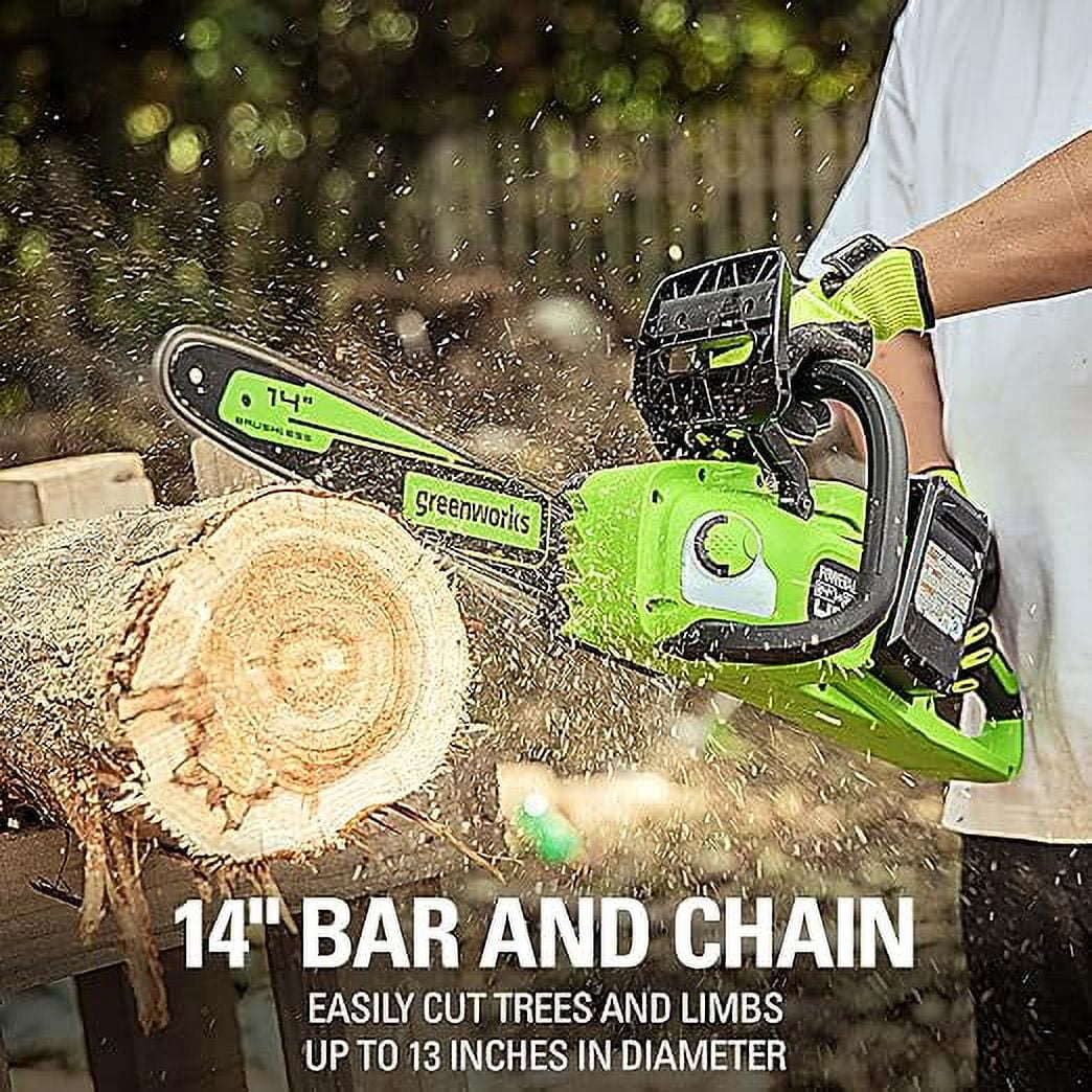 Greenworks 48V 14" Brushless Cordless Chainsaw CS48L4410 E109