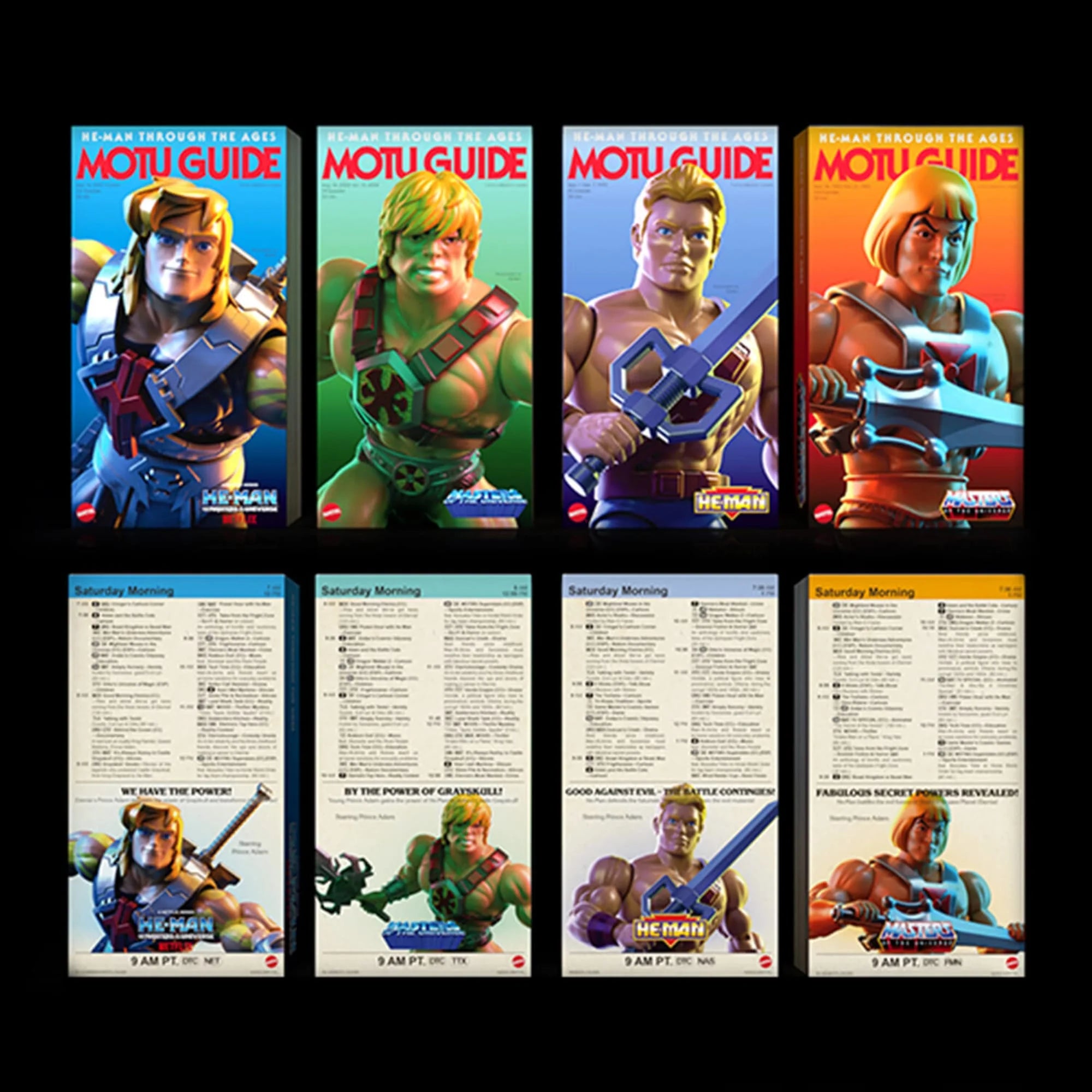 Masters of the Universe Origins He-Man 40th Anniversary 4-Pack T89621