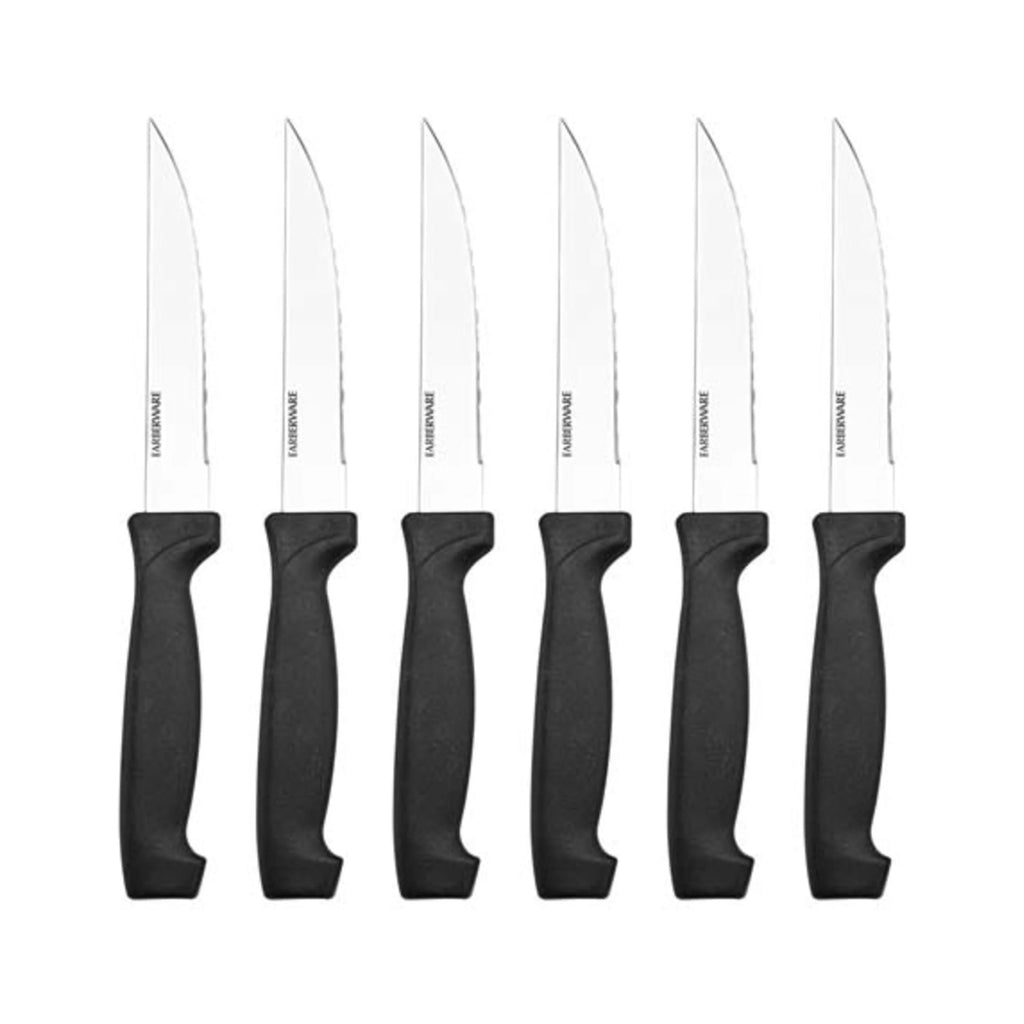 Farberware 18 Piece Stainless Steel Knife Set with Wood Block U718