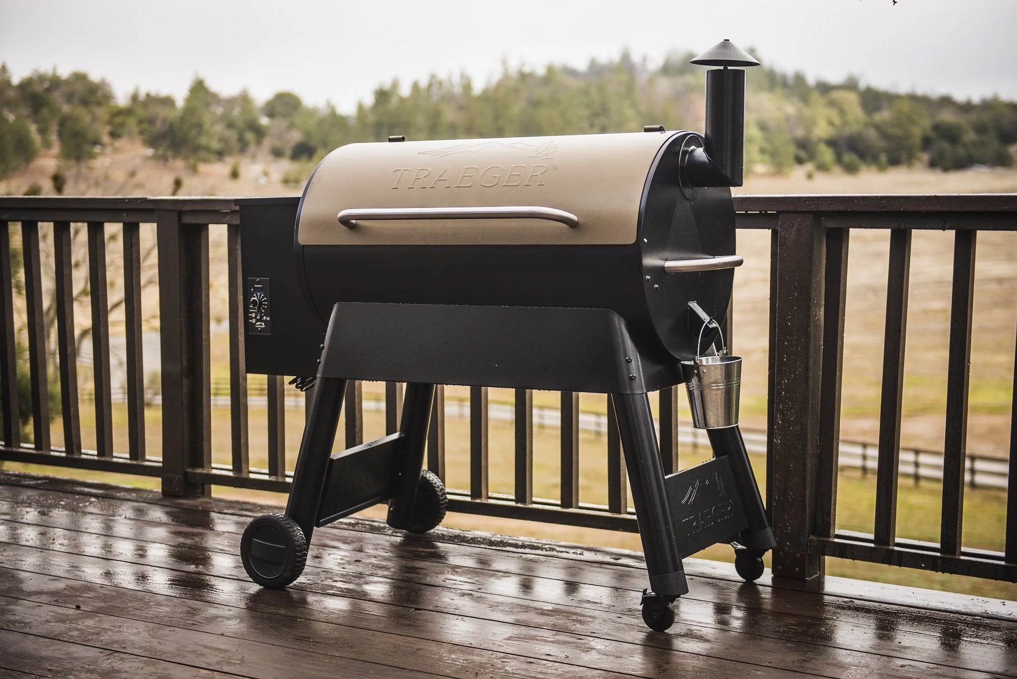 Traeger Pro 34 Wood Pellet Grill and Smoker, Bronze B87670