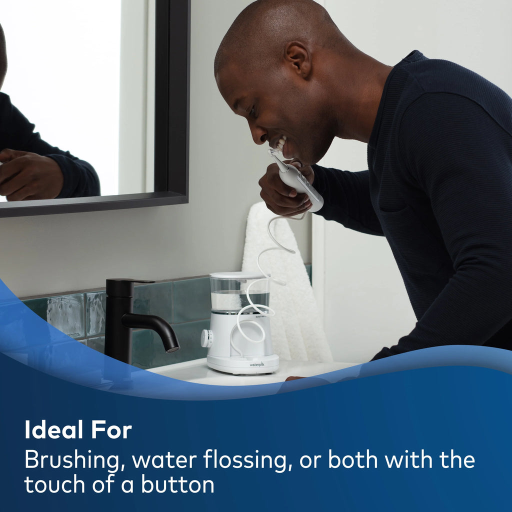 Waterpik Sonic-Fusion 2.0 Flossing Toothbrush, Electric Toothbrush & Water Flosser, White O257