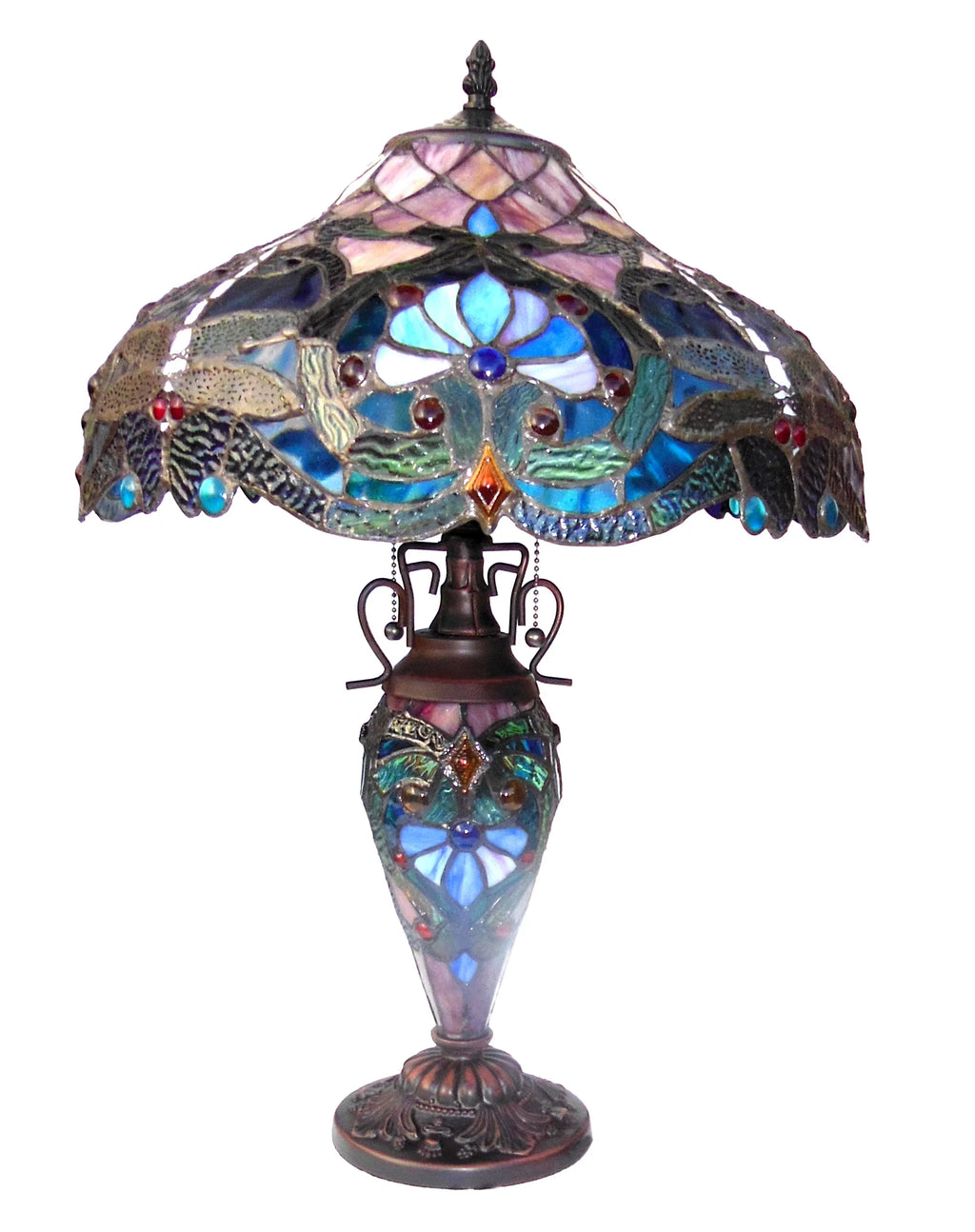 RADIANCE Goods Tiffany-Style 3 Light Victorian Table Lamp G69612