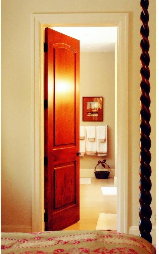 Krosswood Doors 28 in. x 80 in. Rustic Knotty Alder 2-Panel Arch Solid A70745