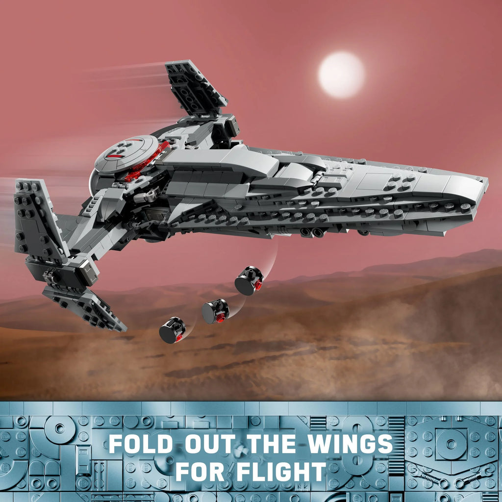 LEGO Star Wars Darth Maul's Sith Infiltrator Starship Toy with Minifigures 75383 D168
