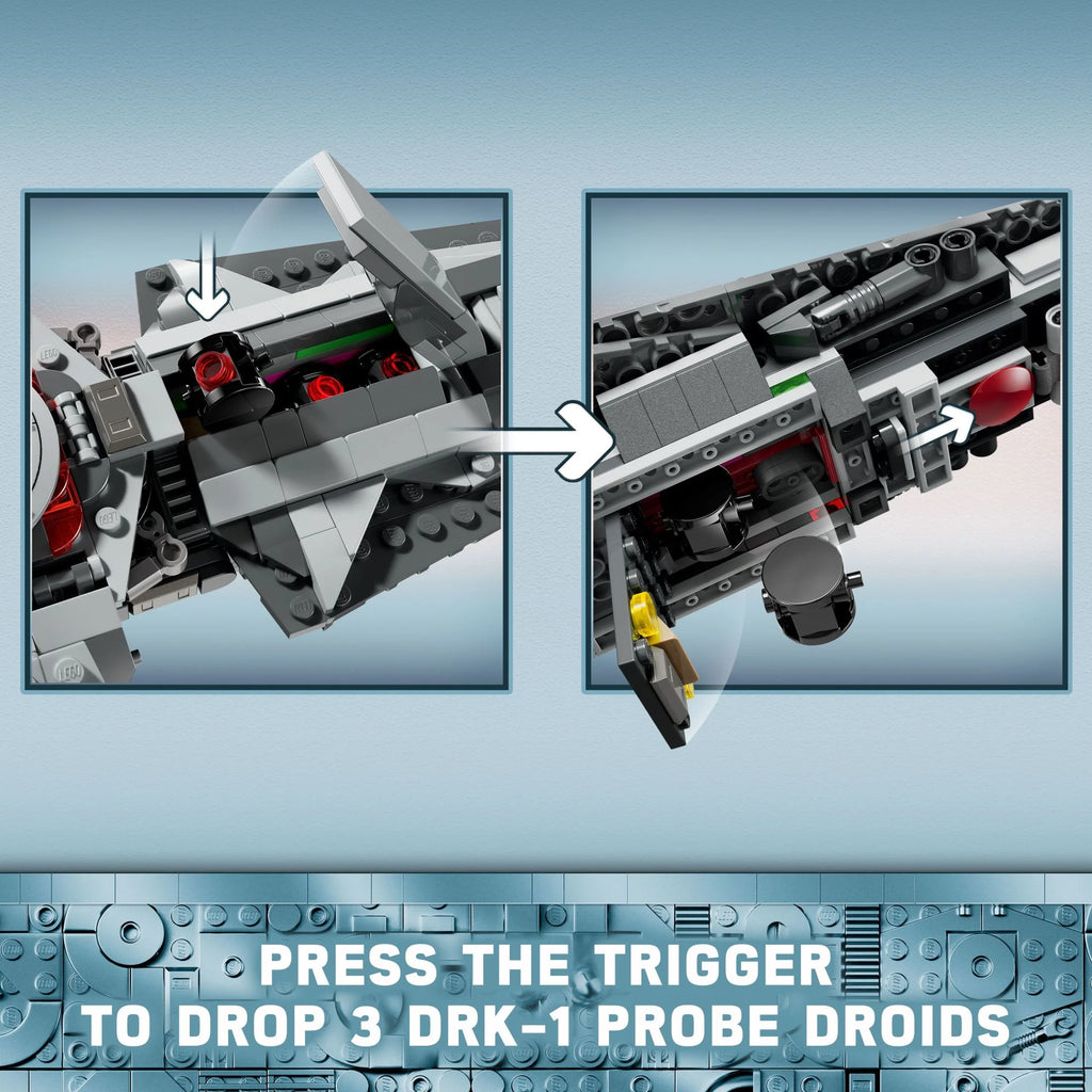 LEGO Star Wars Darth Maul's Sith Infiltrator Starship Toy with Minifigures 75383 D168