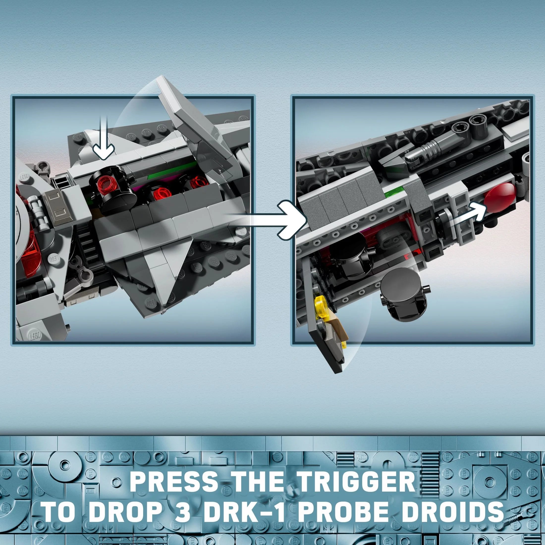 LEGO Star Wars Darth Maul's Sith Infiltrator Starship Toy with Minifigures 75383 D168