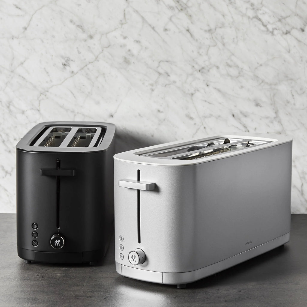 ZWILLING® Enfinigy Cool Touch 4-Slice Long Slot Toaster, Silver Z449154