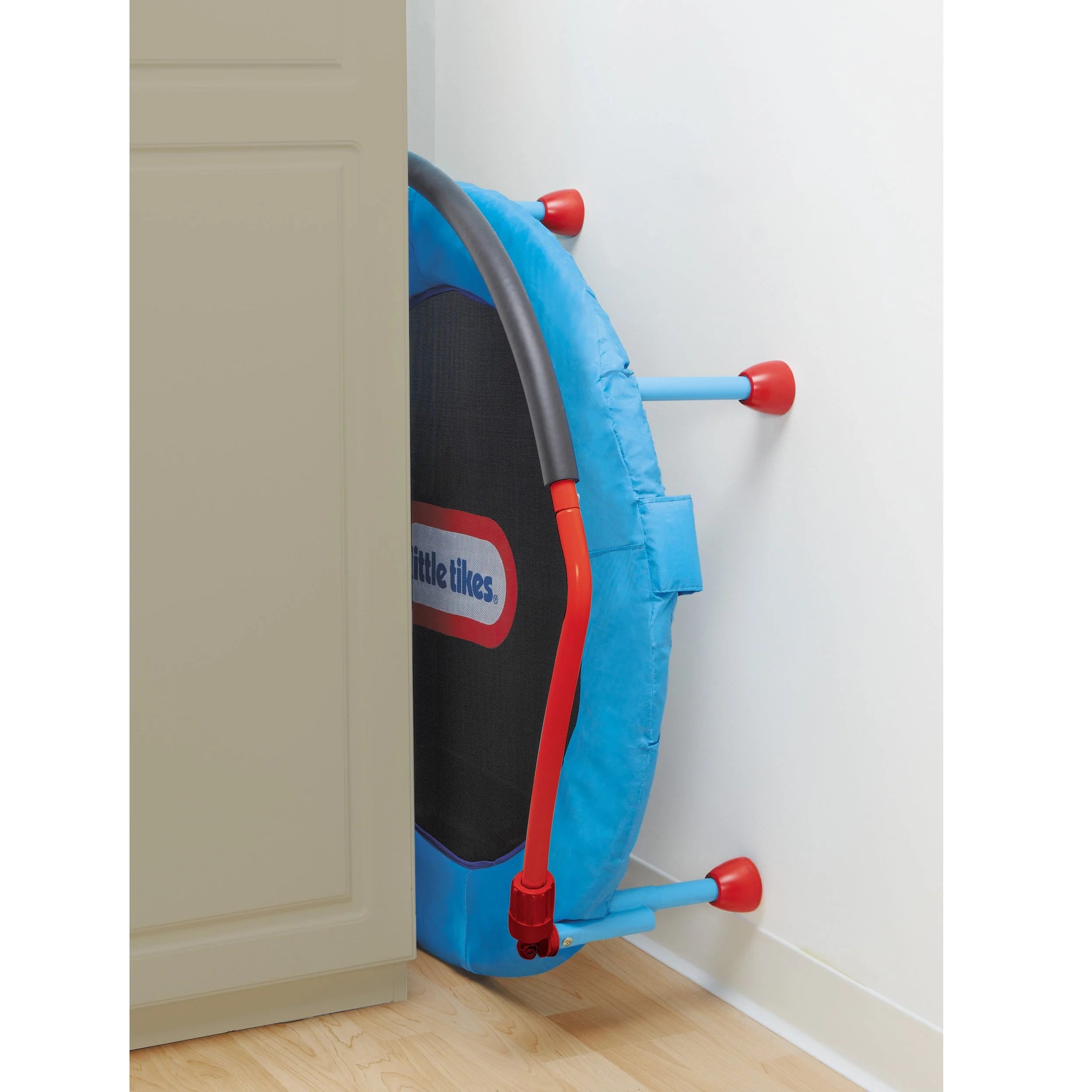 Little Tikes Easy Store 3-Foot Trampoline with Hand Rail, Blue W4103