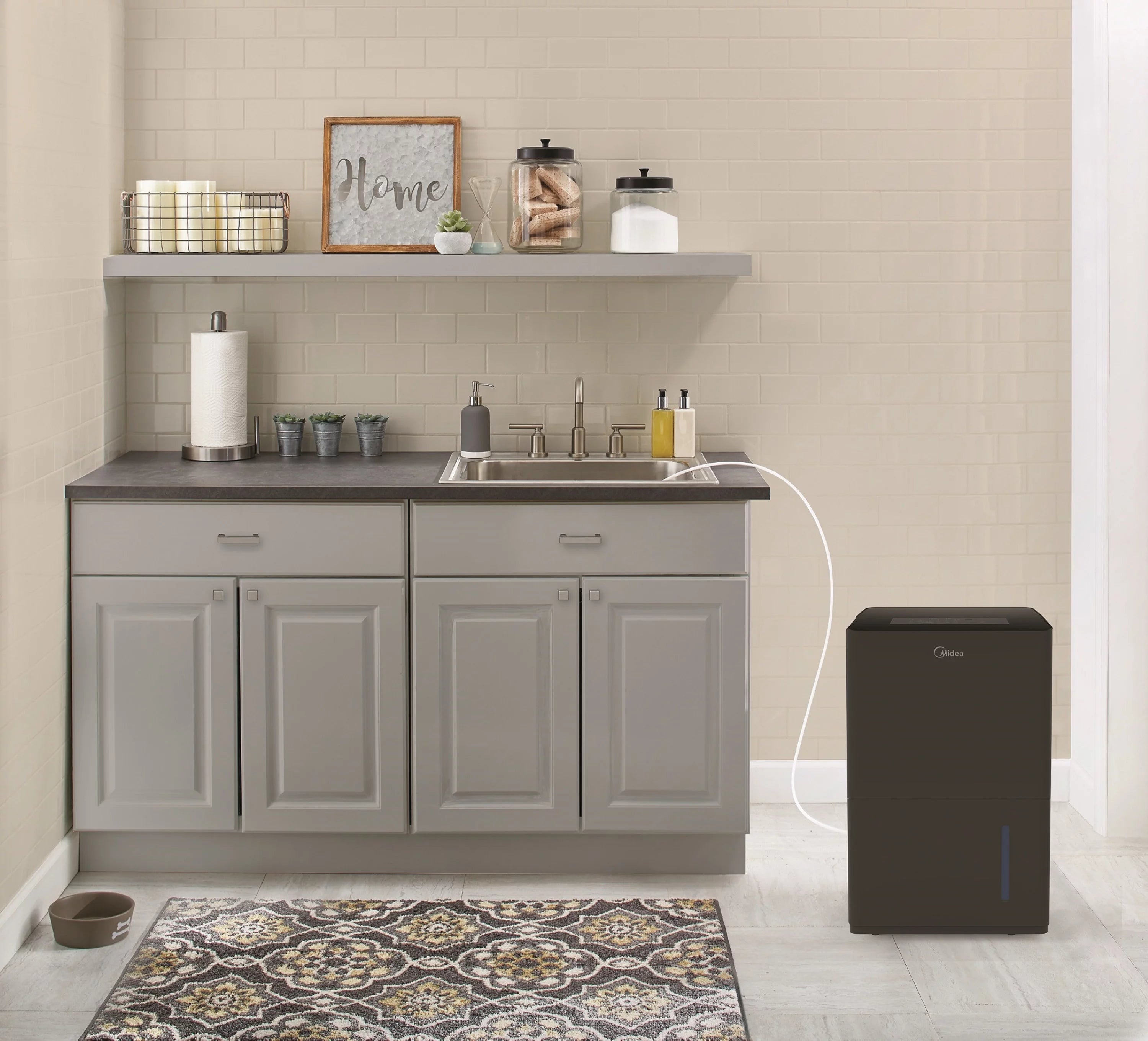 Midea 50-Pint Smart Dehumidifier with Pump, Energy Star, Black D8870