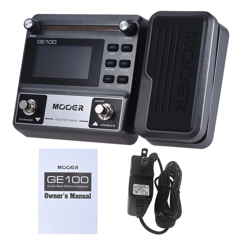 MOOER GE100 Guitar Multi-effects Processor Pedal with Loop Recording I683