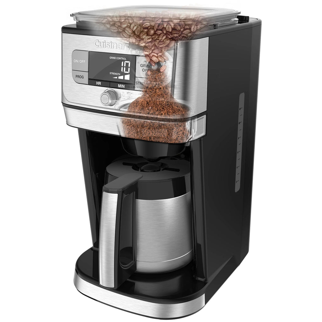Cuisinart Grind & Brew 10 Cup Burr Coffeemaker, Silver C1314