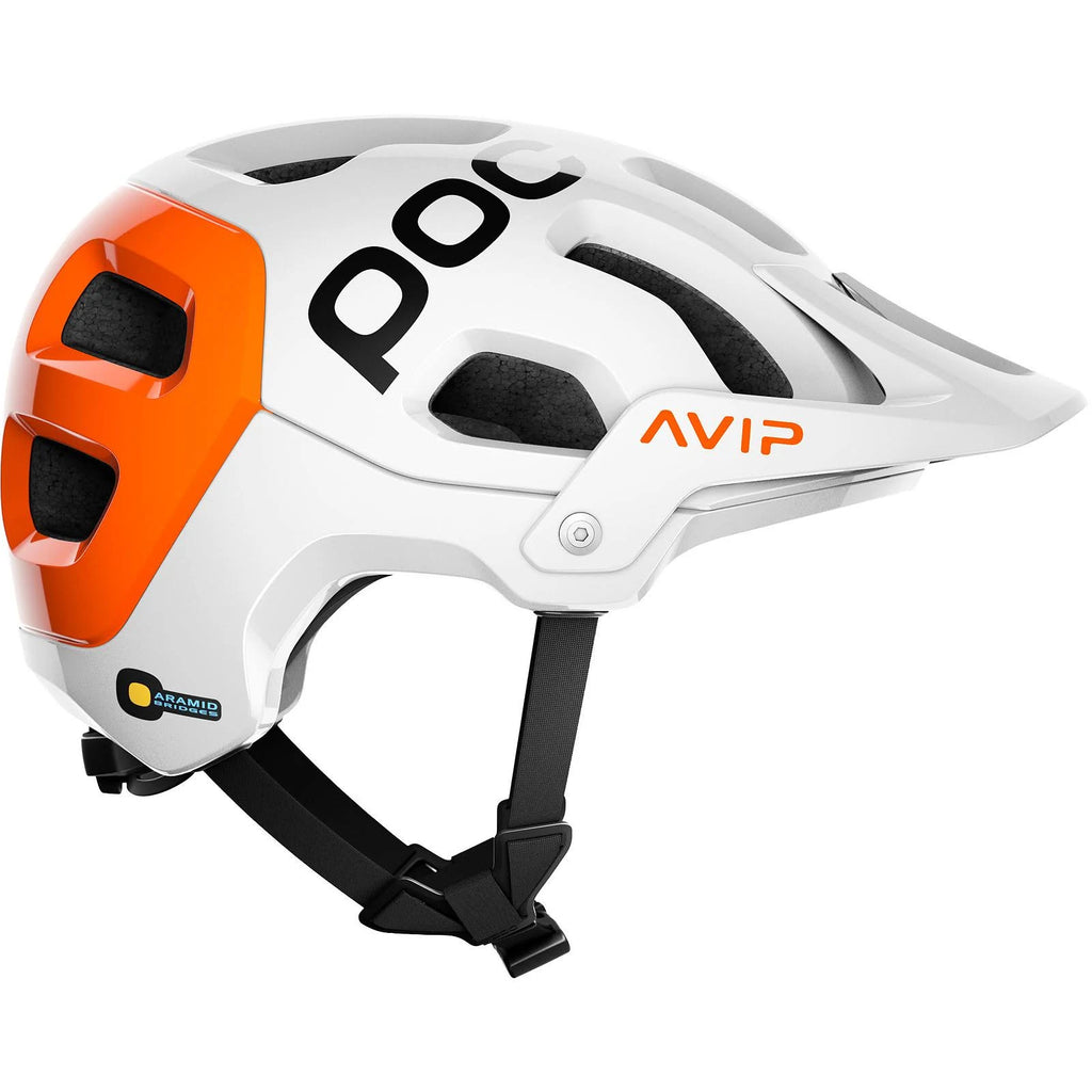 POC Tectal Race Spin NFC Helmet White Orange I633