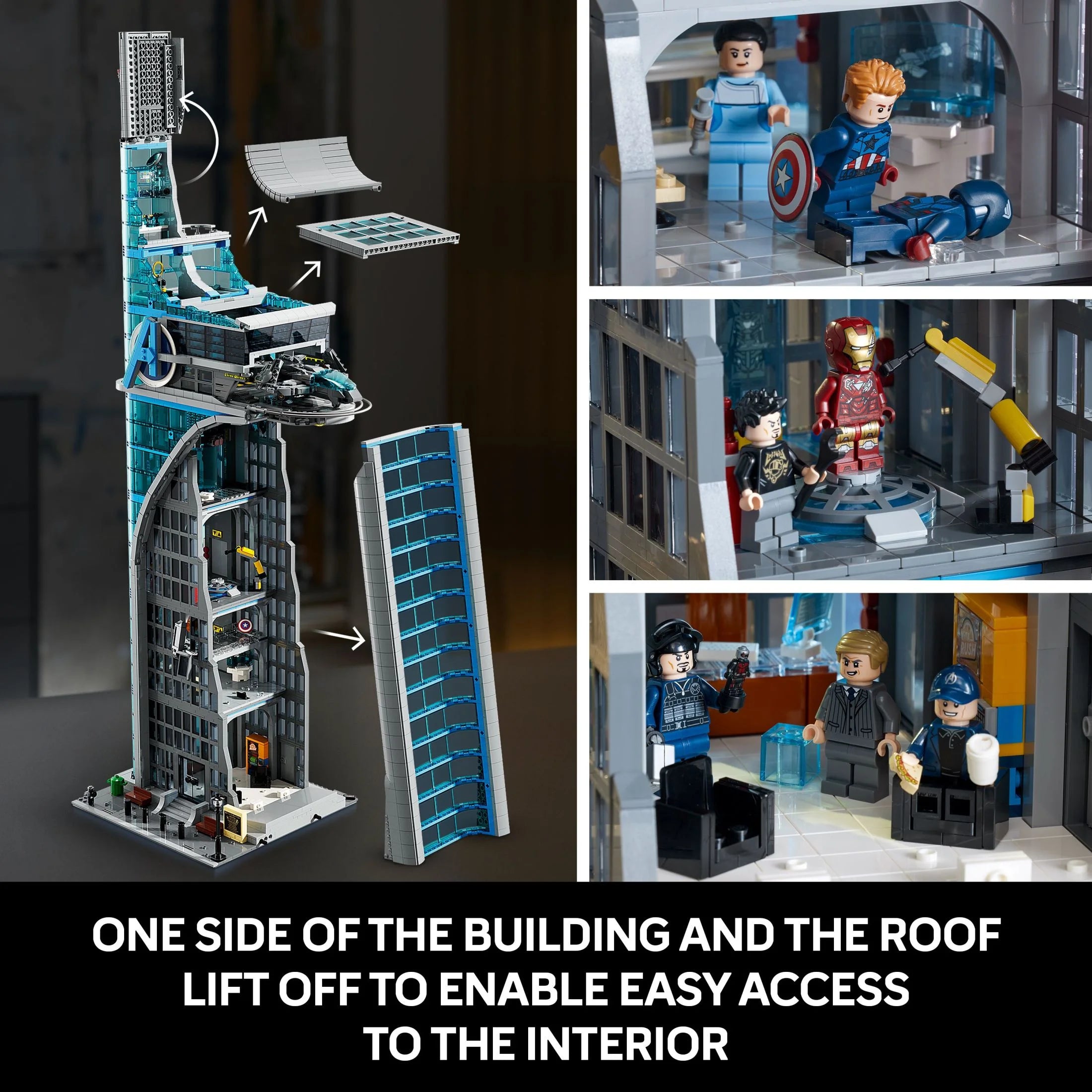 LEGO Marvel Avengers Tower Building Kit with 31 Figures, 76269 J809