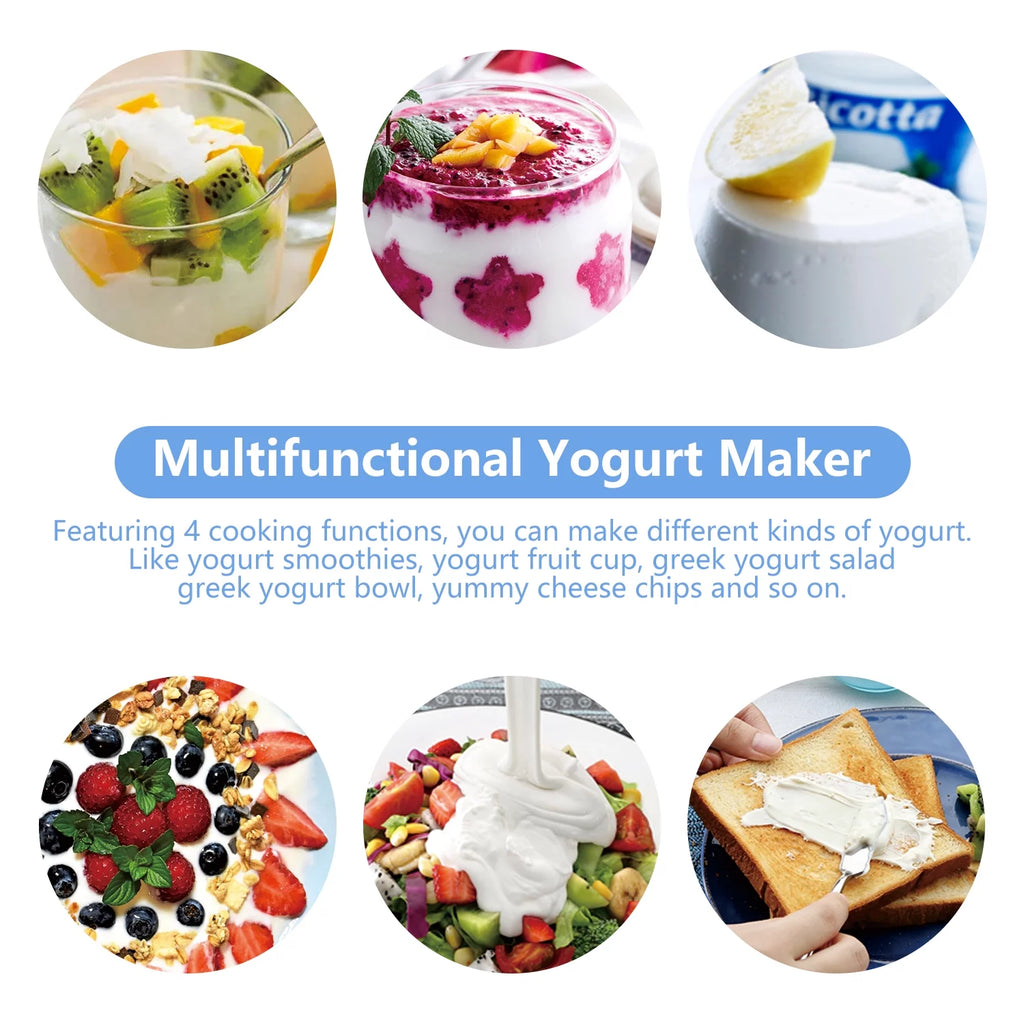 Bear Digital Greek Yogurt Maker with 2 Glass Jars V575920