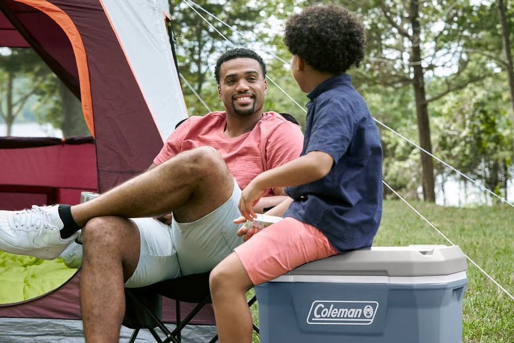 Coleman 316 Series 60QT Hard Chest Wheeled Cooler, Lakeside Blue E39508