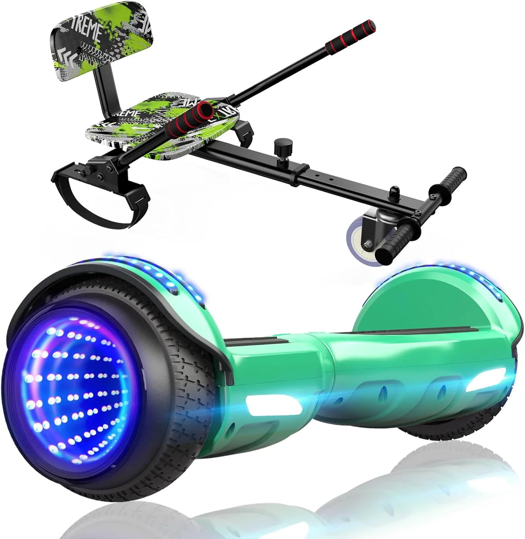 LIEAGLE Hoverboard with Seat Attachment, 6.5 inch Self Balancing Scooter S62540