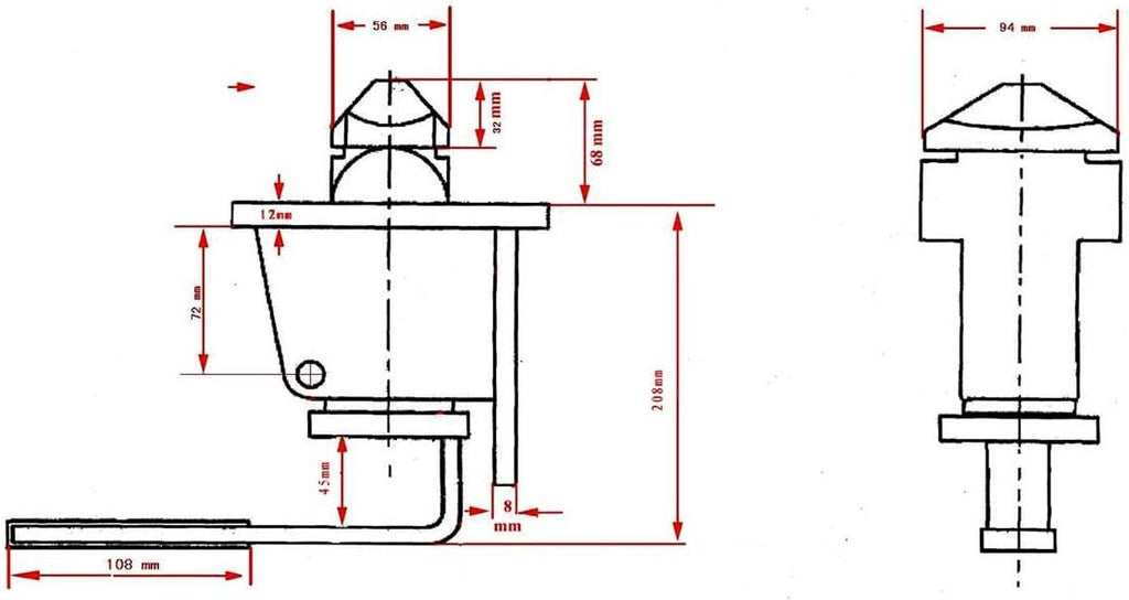 Mytee Products Sea and Rail Shipping Container Manual Twist Lock Weld Type for Chassis (4 Pack) F44366