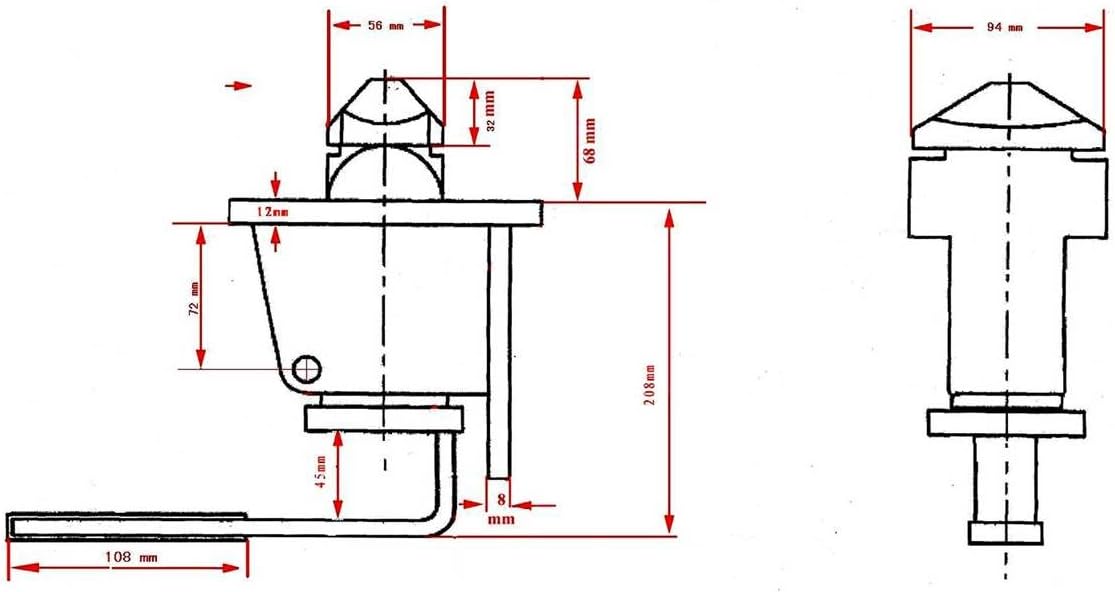 Mytee Products Sea and Rail Shipping Container Manual Twist Lock Weld Type for Chassis (4 Pack) F44366