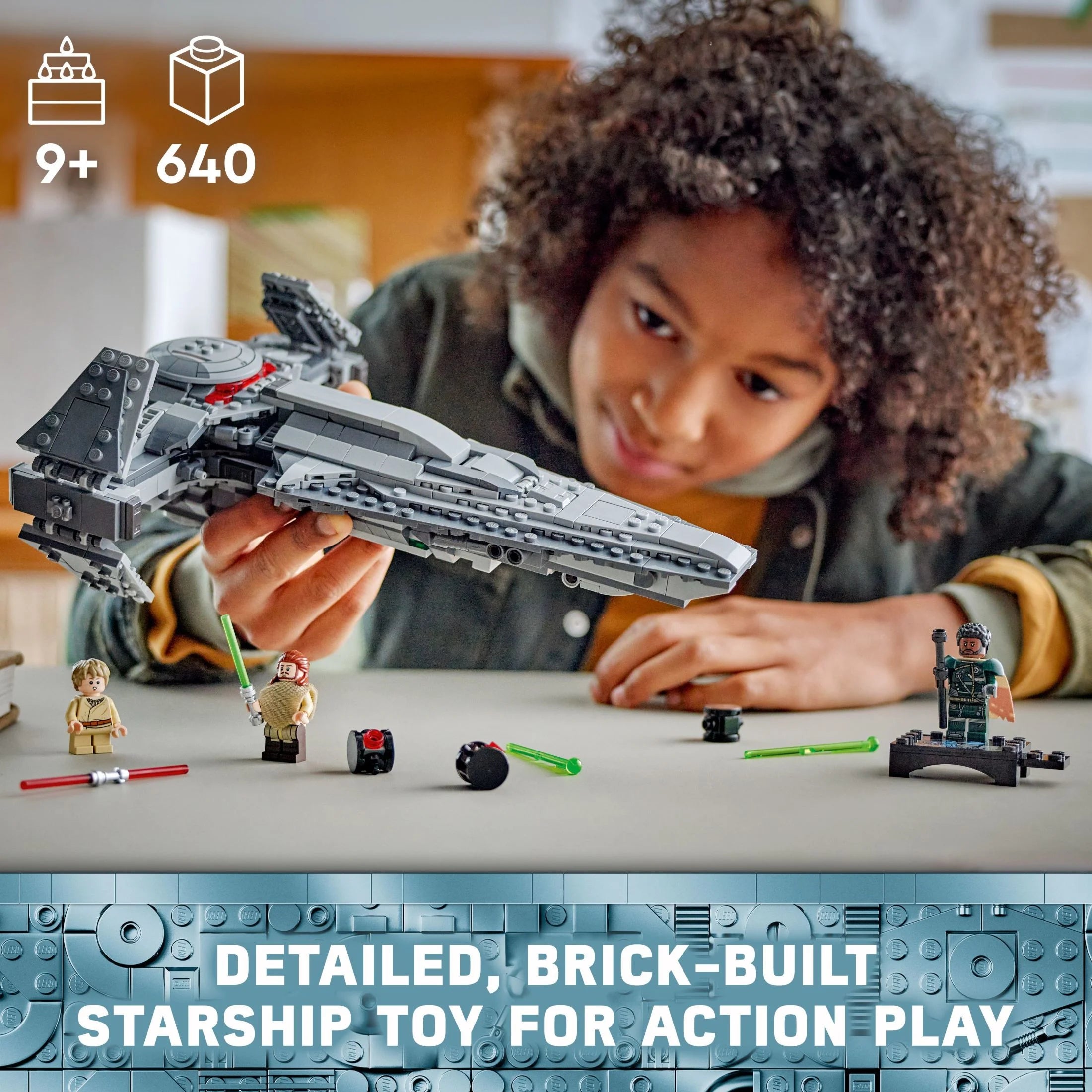 LEGO Star Wars Darth Maul's Sith Infiltrator Starship Toy with Minifigures 75383 D168