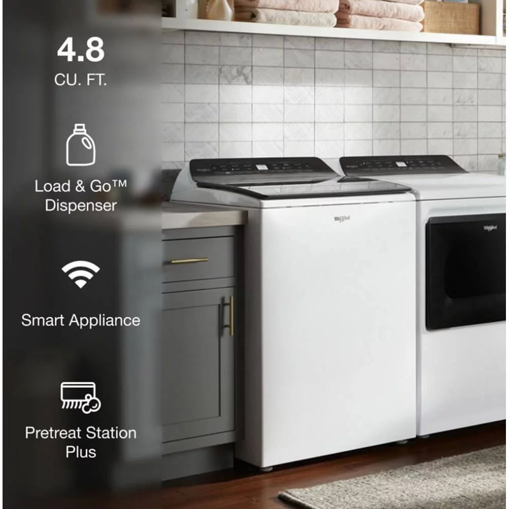 Whirlpool Wtw6120h 28" Top Loading Washing Machine, White Q66534
