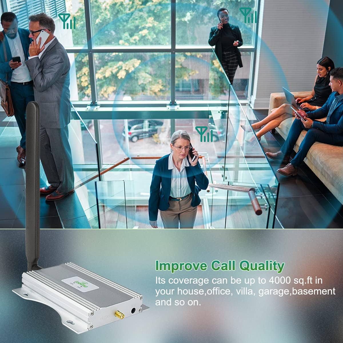 AT&T Cell Phone Signal Booster 5G 4G LTE for Home with Yagi Antennas N998