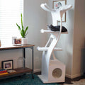 The Refined Feline Lotus Tower Cat Tree