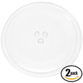 2-Pack Replacement Daewoo GT88 Microwave Glass Plate - Compatible Daewoo 3517203600 Microwave Glass Turntable Tray - 10" (255mm)