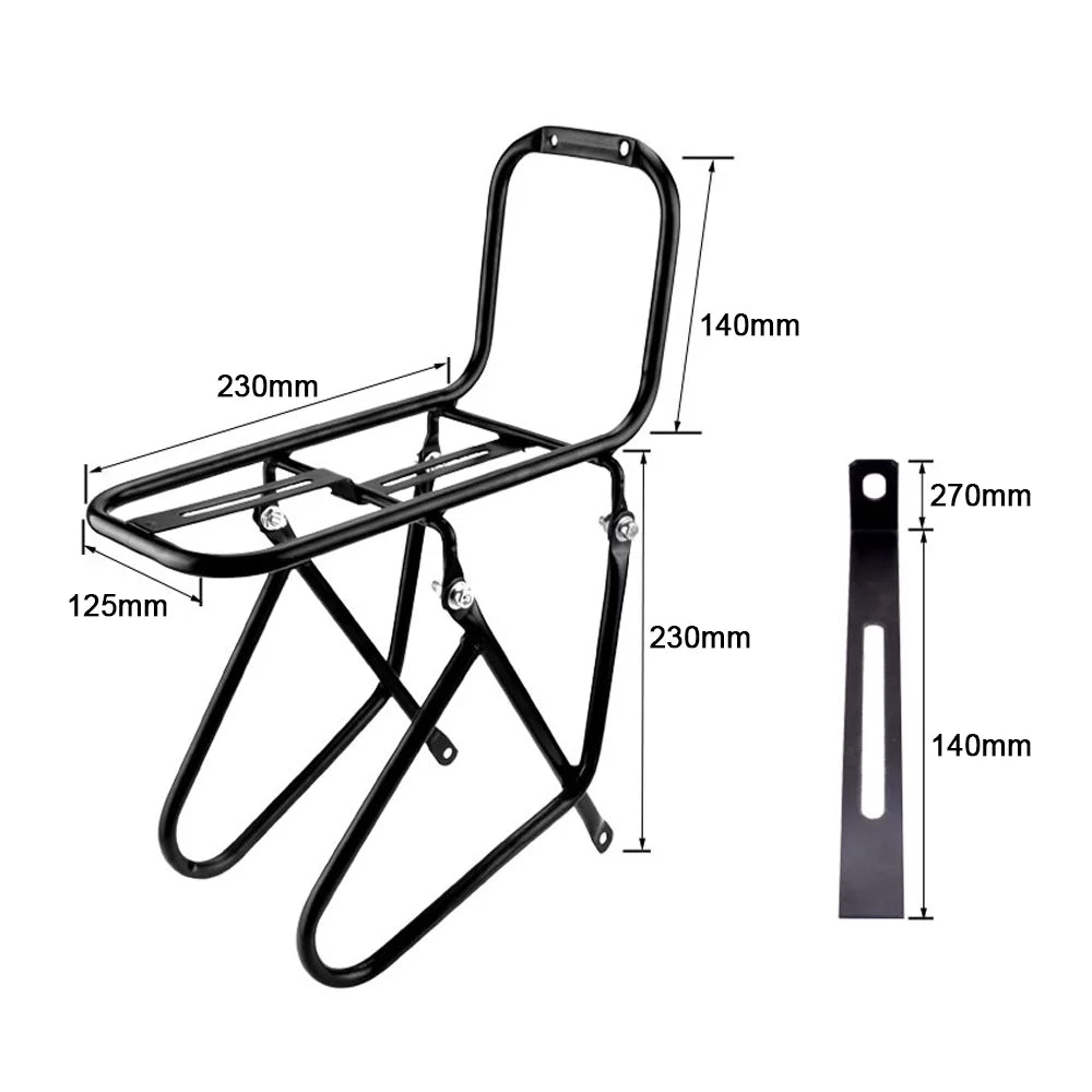 Radirus Front Rack MTB Bike Steel Pannier Carrier, 33lbs Load Capacity L915836
