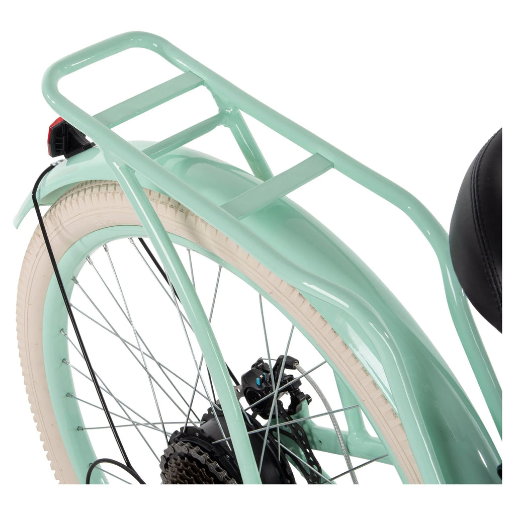Huffy Nel Lusso 26-in 7-Spd Electric Cruiser Bike, Mint Green T5257