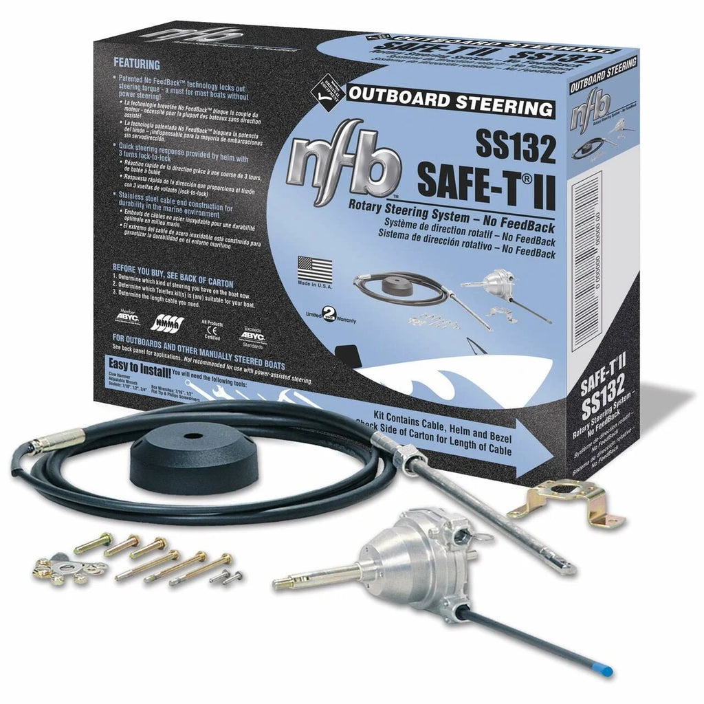 Seastar Solutions SS132 NFB Safe-T II Steering Kit, 11 ft Z540