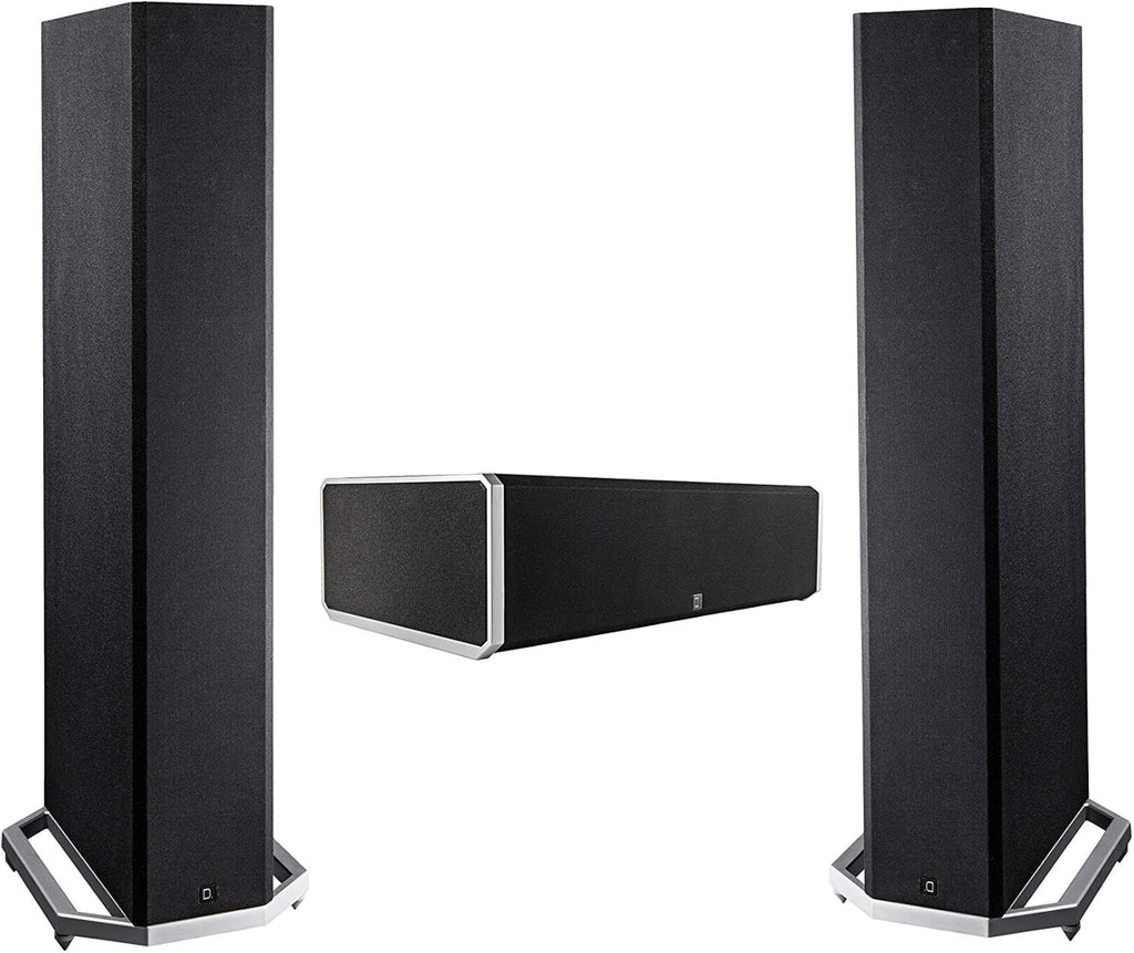 Definitive Technology BP-9060 Tower Speaker Built-in Powered 10” Subwoofer for Home Theater Systems High-Performance Front and Rear Arrays Optional Dolby Surround Sound Height Elevation