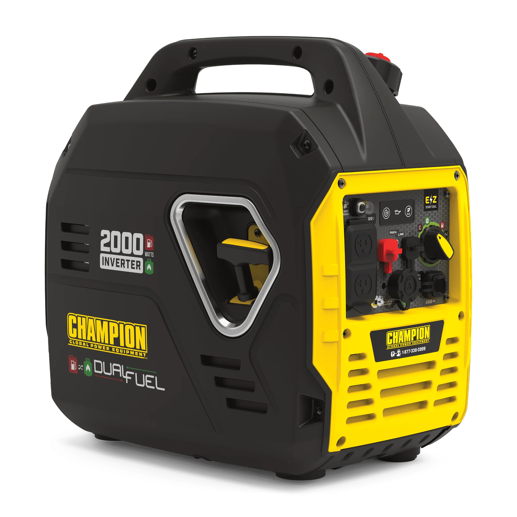 Champion Power Equipment 2000 Watt Dual Fuel Pull Cord Start Inverter Generator